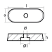 Anod Yamaha plat F6-F9.9CP din aluminiu