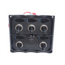 Panou electric 5 intrerupatoare + bricheta 12V - Electron Panou electric 5 intrerupatoare + bricheta 12V - Electron