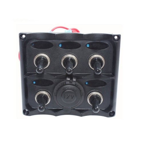 Panou electric 5 intrerupatoare + bricheta 12V - Electron Panou electric 5 intrerupatoare + bricheta 12V - Electron