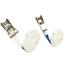 Chinga poliester alba cu clichet din inox Chinga poliester alba cu clichet din inox