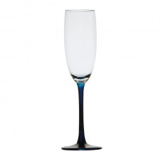 Set 6 pahare pentru sampanie/prosecco Party Blue - 170 ml