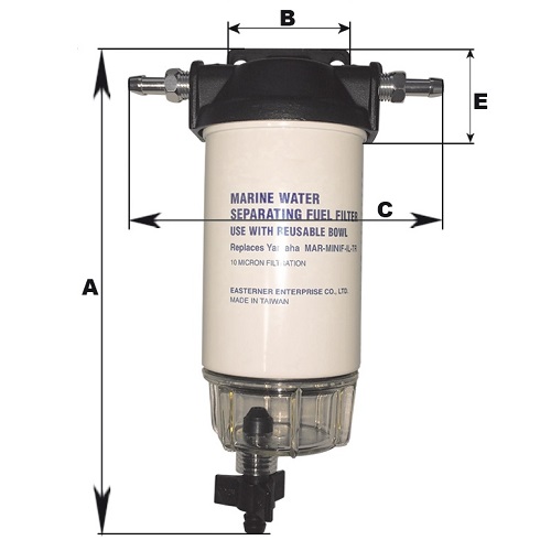 Filtru separator benzina/apa Yamaha cu bowl, Easterner Filtru separator benzina/apa Yamaha cu bowl, Easterner