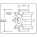 Rotor pompa apa Mercury  2.5/3.3/4C/5B/F/2.5/3.5/4/5 CP