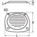 Aerisire grila inox polisat - Marinetech