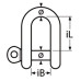 Cheie tachelaj tip D din inox AISI 316 - Marinetech