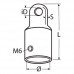 Terminatie cadru biminitop "clopotel" inox 316 - 1 surub