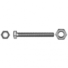 Surub(cap hexagonal)+piulita - inox A4 - AISI316