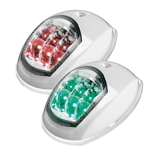 Lumini navigatie pereche Evoled, capac alb - Osculati Lumini navigatie pereche Evoled, capac alb - Osculati