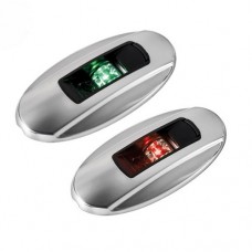 Lumini navigatie pereche NEMO LED, capac inox - Osculati