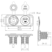 Panou priza marina USB (A+C) si clasica Panou priza marina USB (A+C) si clasica