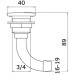 Aerisire rezervor combustibil cu cot 90°