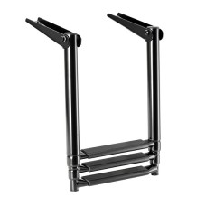 Scara telescopica aplicata pentru platforma - AISI 316, neagra Scara telescopica aplicata pentru platforma - AISI 316, neagra