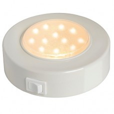 Lampa rotunda Batsystem 12 LED SMD alba