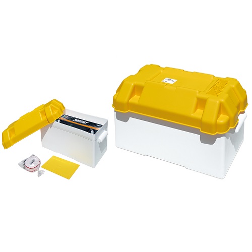 Cutie baterie corp alb/capac galben - Maxi Cutie baterie corp alb/capac galben - Maxi